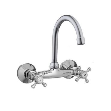Wall Mounted Double Control Kitchen Faucet